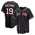 Fenge B.Red Sox #19 Roman Anthony Player Black Out Home Game Stitched Jerseys