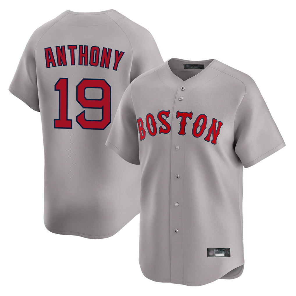 Fenge B.Red Sox #19 Roman Anthony Player Gray Road Limited Home Game Stitched Jerseys