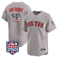 Fenge B.Red Sox #19 Roman Anthony Player Gray Road USA 250 Fourth of July Limited Home Game Stitched Jerseys