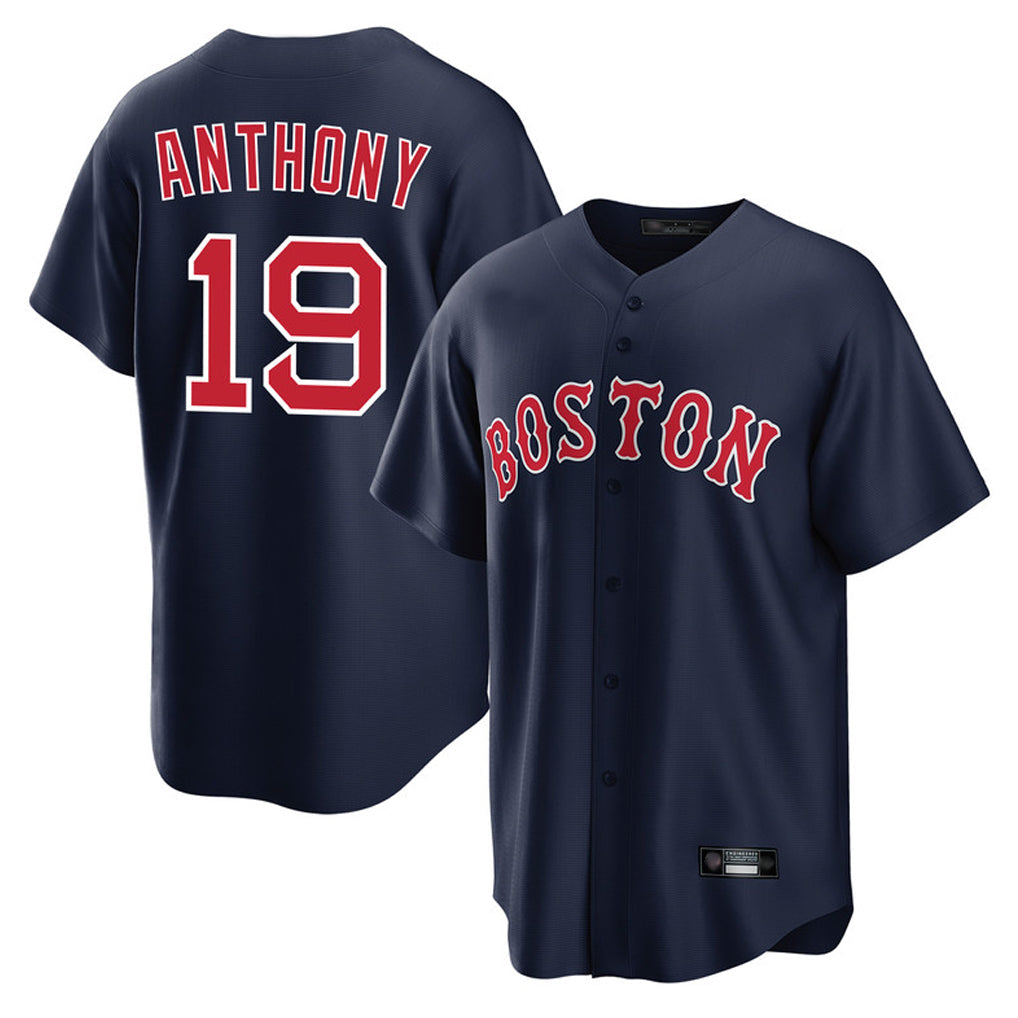 Fenge B.Red Sox #19 Roman Anthony Player Navy Home Game Stitched Jerseys