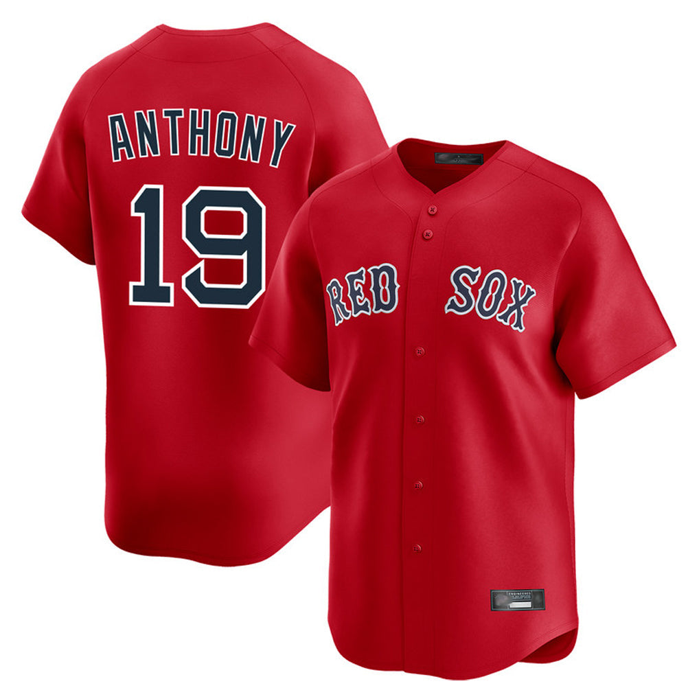 Fenge B.Red Sox #19 Roman Anthony Player Red Limited Home Game Stitched Jerseys
