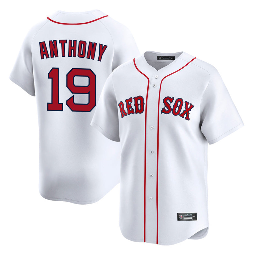 Fenge B.Red Sox #19 Roman Anthony Player White Limited Home Game Stitched Jerseys