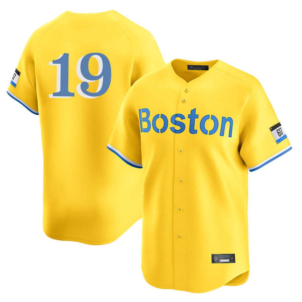 Fenge B.Red Sox #19 Roman Anthony Player Yellow Limited Home Game Stitched Jerseys