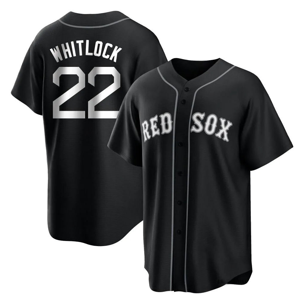 Fenge B.Red Sox #22 Garrett Whitlock Player Black Home Game Stitched Jerseys