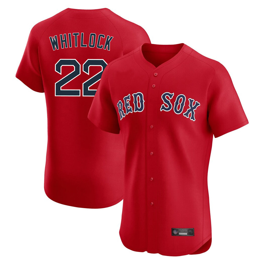 Fenge B.Red Sox #22 Garrett Whitlock Player Red Limited Elite Home Game Stitched Jerseys