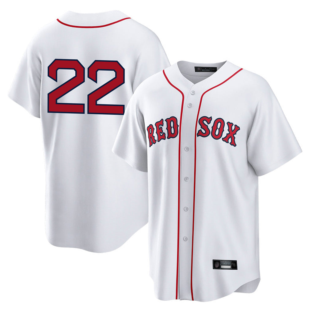 Fenge B.Red Sox #22 Garrett Whitlock Player White Home Game Stitched Jerseys