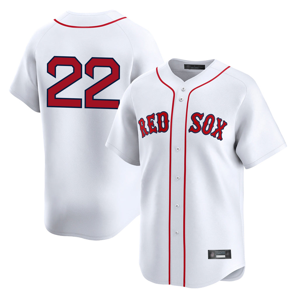 Fenge B.Red Sox #22 Garrett Whitlock Player White Limited Home Game Stitched Jerseys