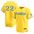 Fenge B.Red Sox #22 Garrett Whitlock Player Yellow Limited Home Game Stitched Jerseys