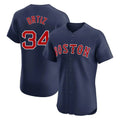 Fenge B.Red Sox #34 David Ortiz Player Navy Limited Elite Home Game Stitched Jerseys