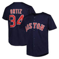 Fenge B.Red Sox #34 David Ortiz Player Navy Mitchell & Ness Cooperstown Collection Mesh Home Stitched Jerseys