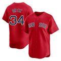 Fenge B.Red Sox #34 David Ortiz Player Red Limited Home Game Stitched Jerseys