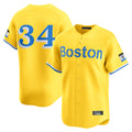 Fenge B.Red Sox #34 David Ortiz Player Yellow Limited Home Game Stitched Jerseys