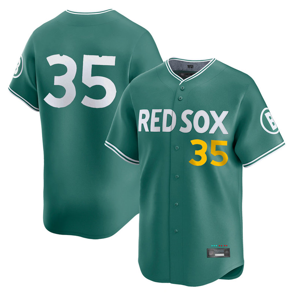 Fenge B.Red Sox #35 Garrett Crochet Player Green City Connect Limited Home Game Stitched Jerseys