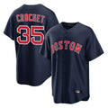 Fenge B.Red Sox #35 Garrett Crochet Player Navy Home Game Stitched Jerseys