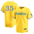 Fenge B.Red Sox #35 Garrett Crochet Player Yellow Limited Home Game Stitched Jerseys