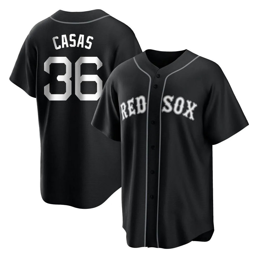 Fenge B.Red Sox #36 Triston Casas Player Black Home Game Stitched Jerseys