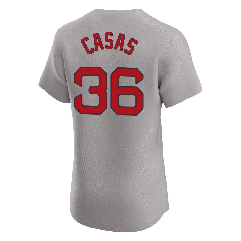Fenge B.Red Sox #36 Triston Casas Player Gray Road Limited Elite Home Game Stitched Jerseys