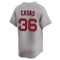 Fenge B.Red Sox #36 Triston Casas Player Gray Road Limited Home Game Stitched Jerseys