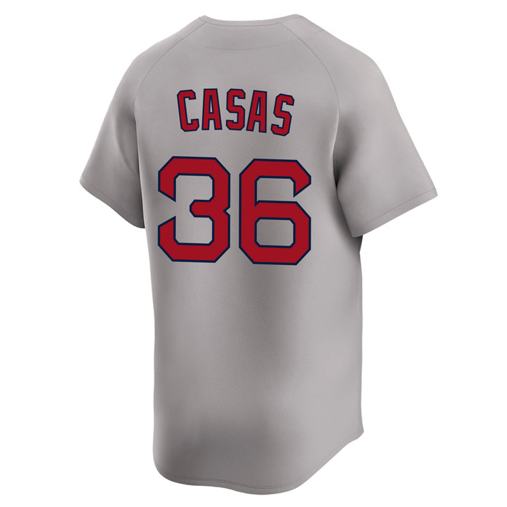 Fenge B.Red Sox #36 Triston Casas Player Gray Road Limited Home Game Stitched Jerseys
