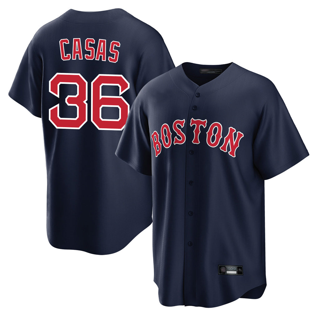 Fenge B.Red Sox #36 Triston Casas Player Navy Home Game Stitched Jersey