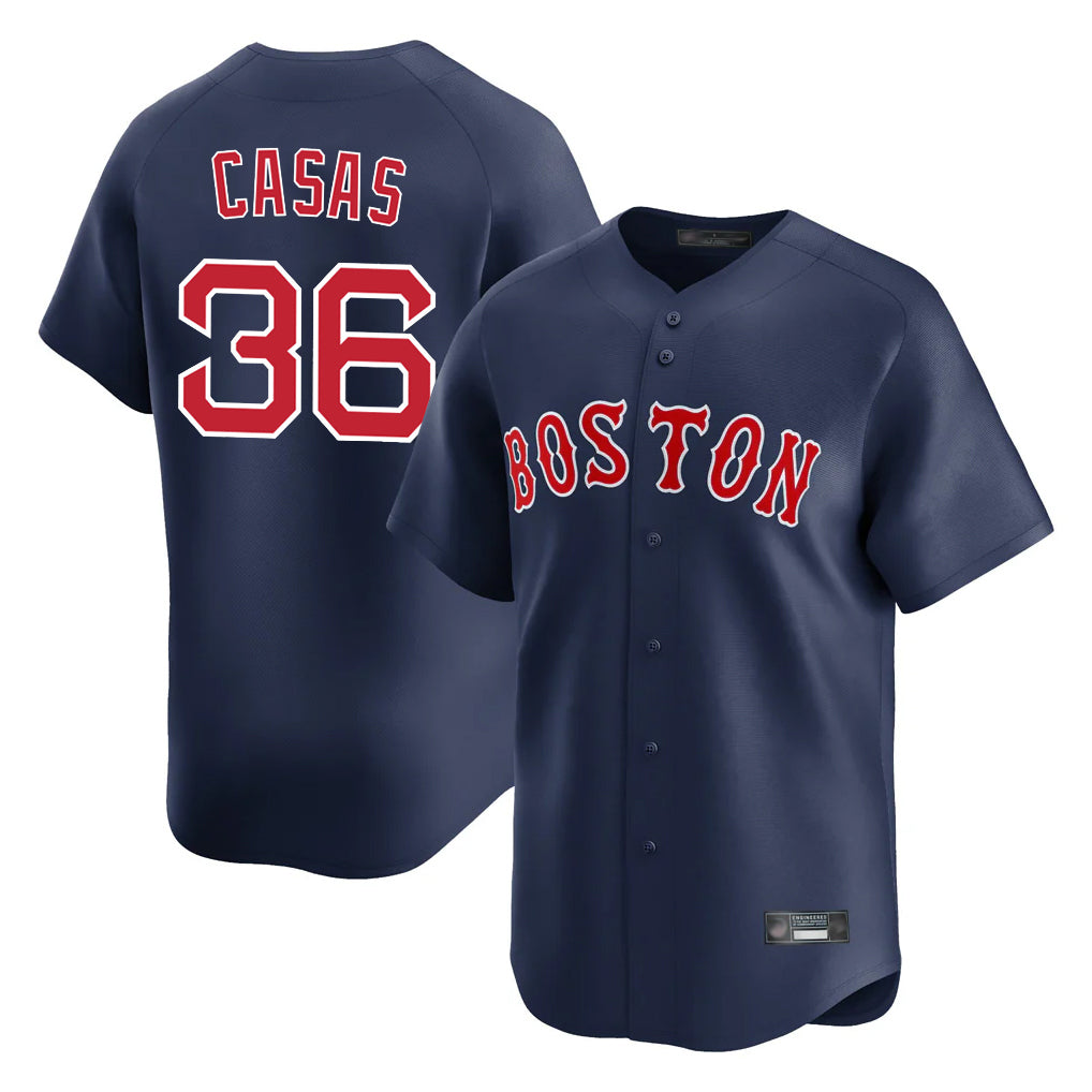 Fenge B.Red Sox #36 Triston Casas Player Navy Limited Home Game Stitched Jersey