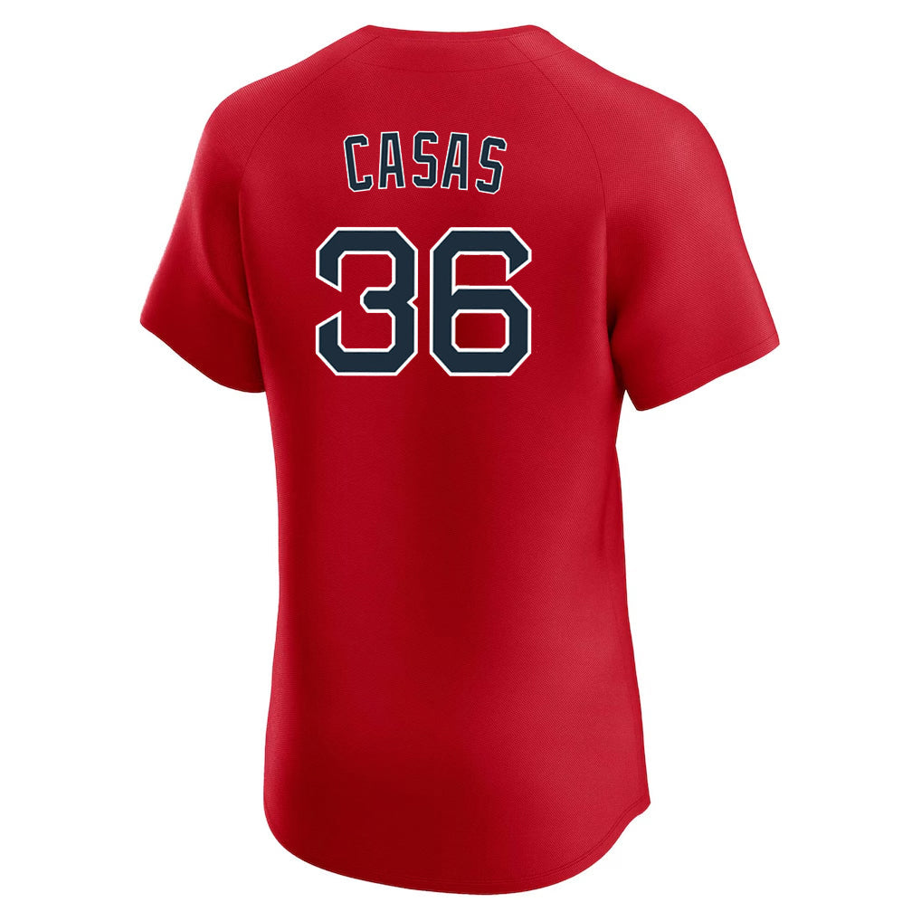 Fenge B.Red Sox #36 Triston Casas Player Red Limited Elite Home Game Stitched Jerseys