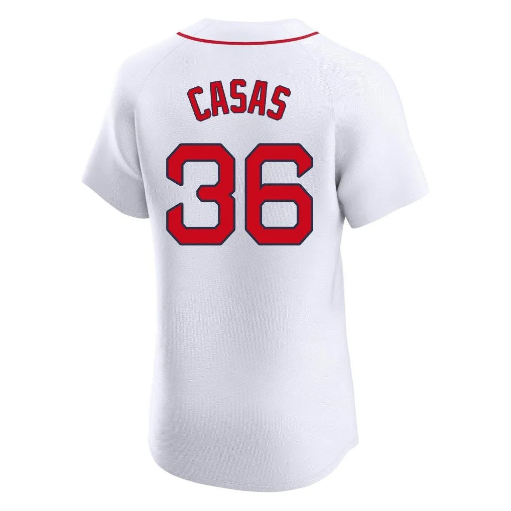 Fenge B.Red Sox #36 Triston Casas Player White Limited Elite Home Game Stitched Jerseys