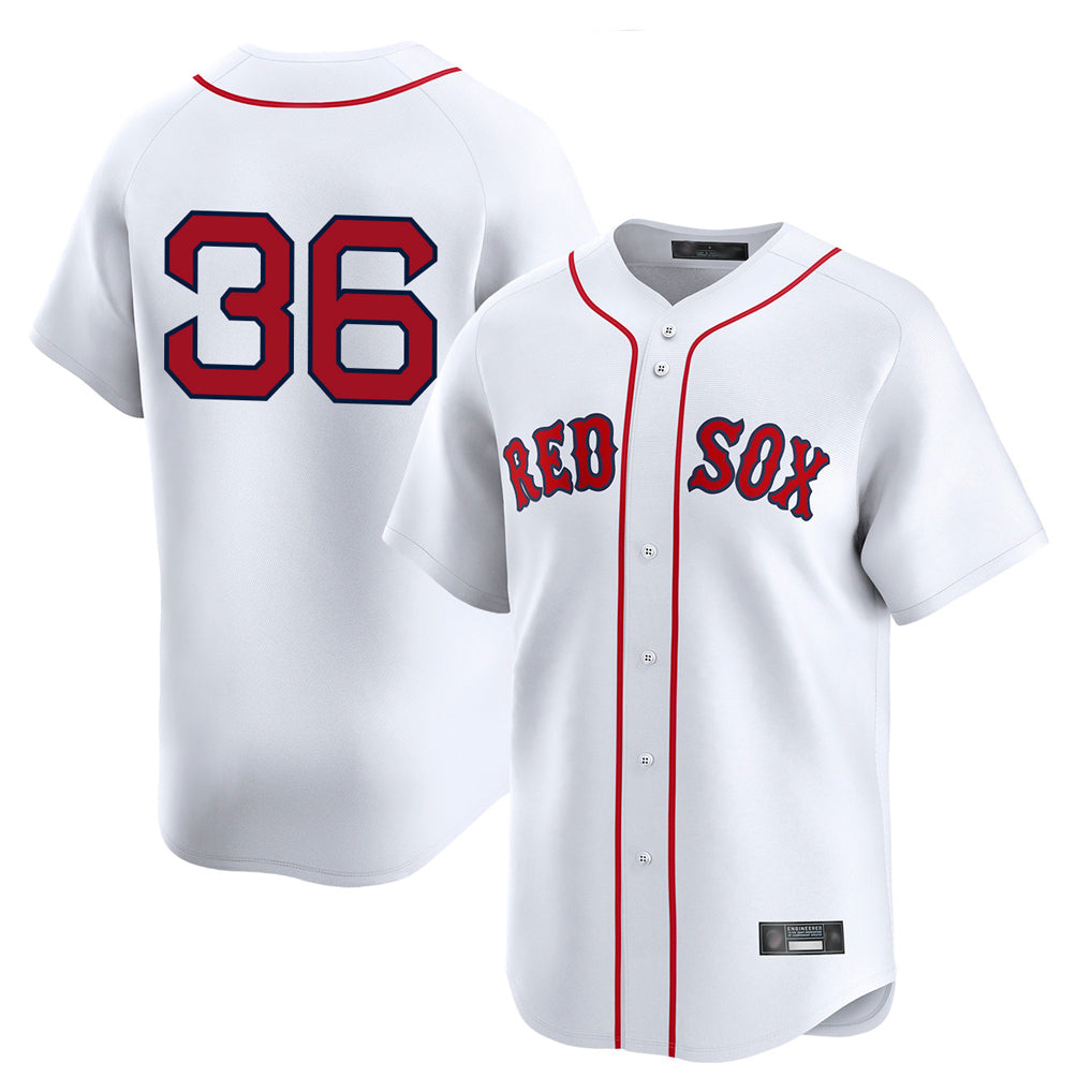 Fenge B.Red Sox #36 Triston Casas Player White Limited Home Game Stitched Jersey