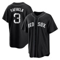 Fenge B.Red Sox #3 Ceddanne Rafaela Player Black Home Game Stitched Jerseys