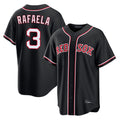 Fenge B.Red Sox #3 Ceddanne Rafaela Player Black Out Home Game Stitched Jerseys