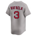 Fenge B.Red Sox #3 Ceddanne Rafaela Player Gray Road Limited Home Game Stitched Jerseys