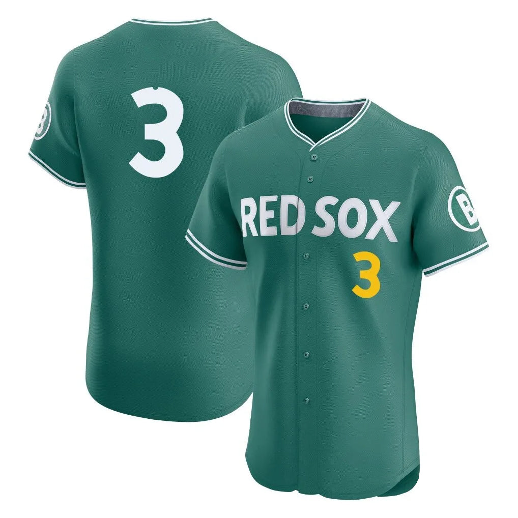 Fenge B.Red Sox #3 Ceddanne Rafaela Player Green City Connect Limited Elite Home Game Stitched Jersey