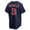 Fenge B.Red Sox #3 Ceddanne Rafaela Player Navy Home Game Stitched Jerseys