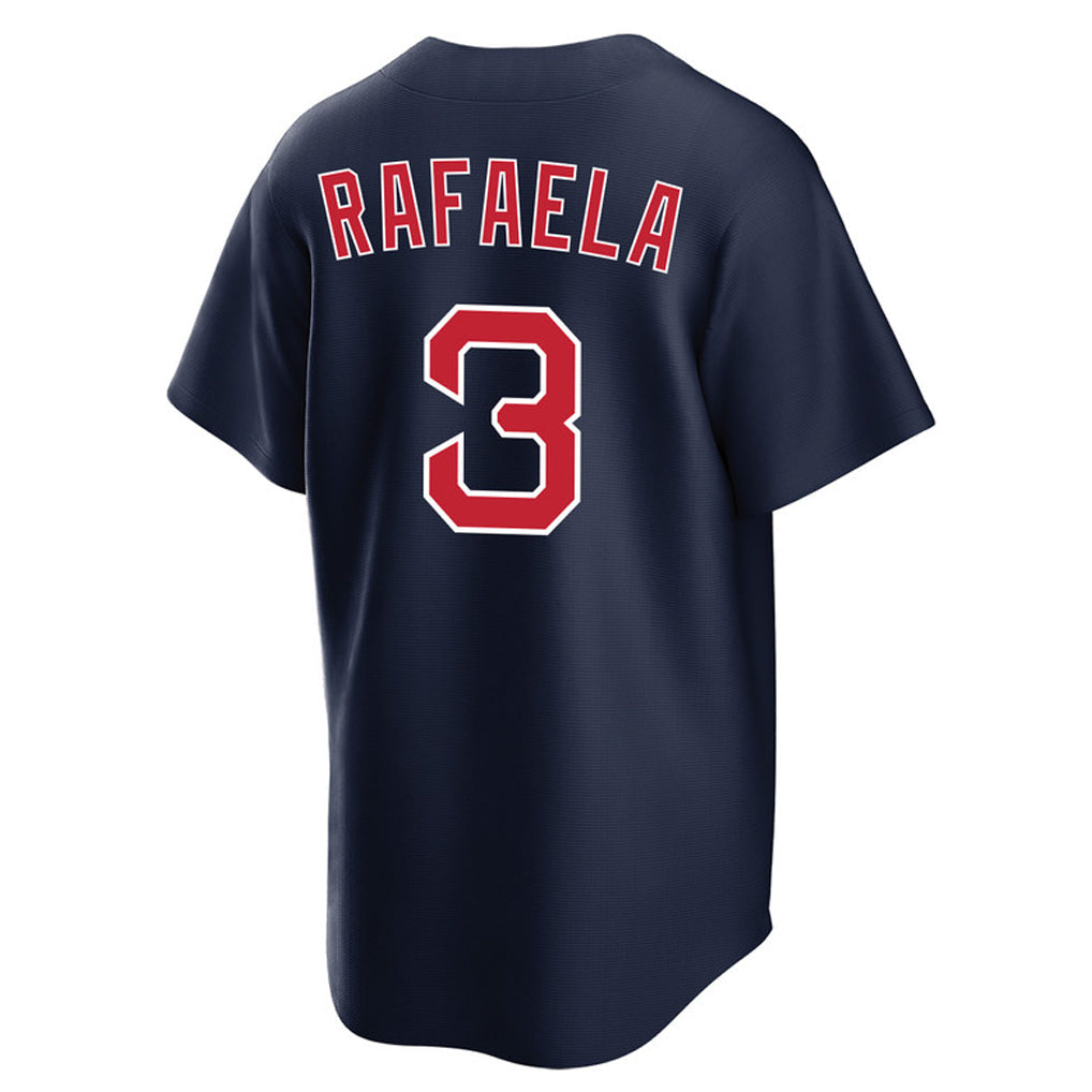 Fenge B.Red Sox #3 Ceddanne Rafaela Player Navy Home Game Stitched Jerseys