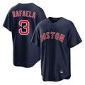 Fenge B.Red Sox #3 Ceddanne Rafaela Player Navy Home Game Stitched Jersey