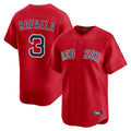 Fenge B.Red Sox #3 Ceddanne Rafaela Player Red Limited Home Game Stitched Jersey