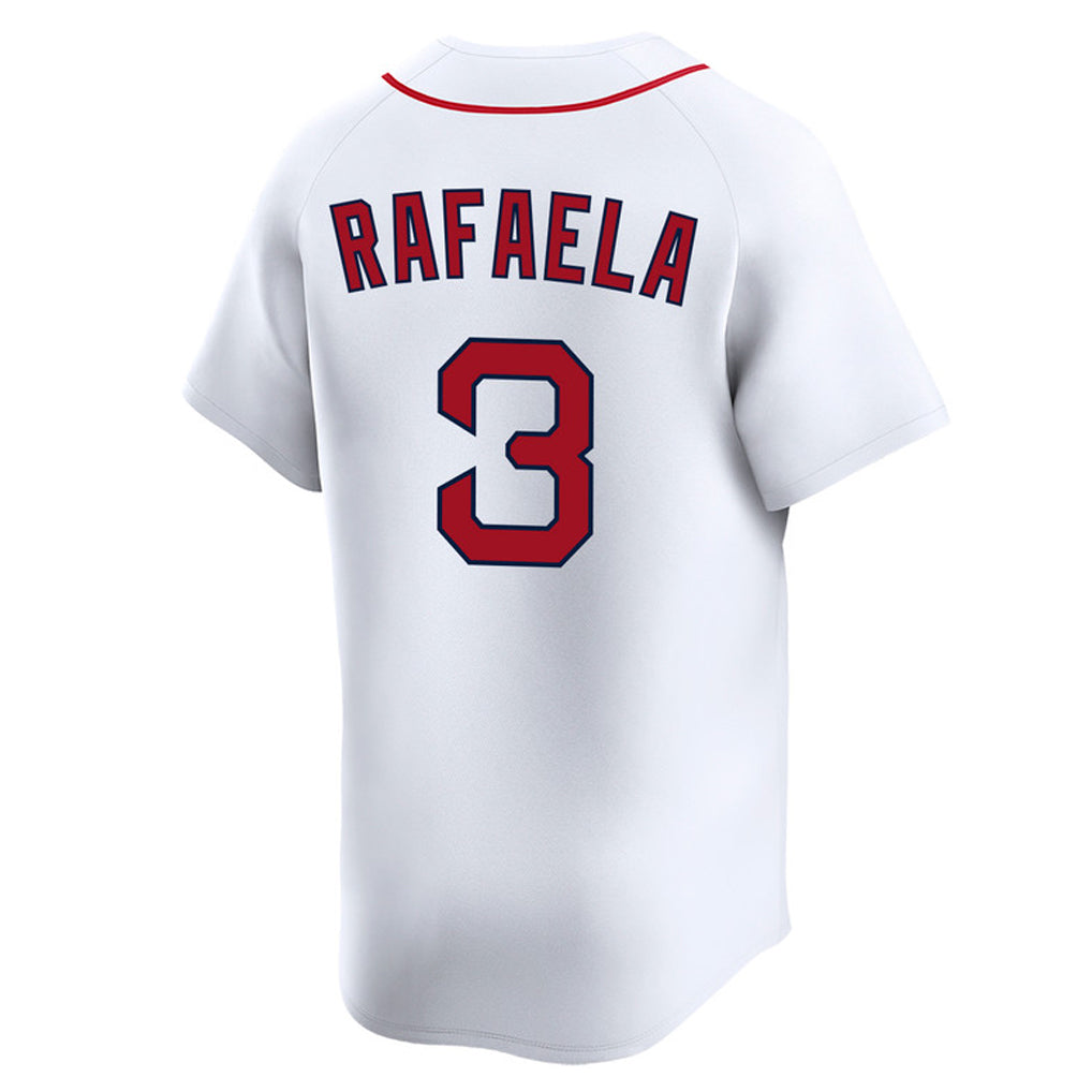 Fenge B.Red Sox #3 Ceddanne Rafaela Player White Limited Home Game Stitched Jerseys