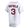 Fenge B.Red Sox #3 Ceddanne Rafaela Player White Limited Home Game Stitched Jerseys
