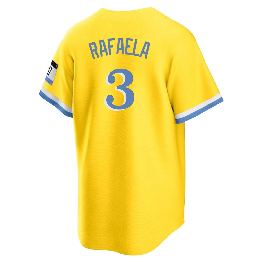 Fenge B.Red Sox #3 Ceddanne Rafaela Player Yellow Home Game Stitched Jerseys