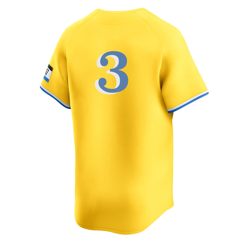 Fenge B.Red Sox #3 Ceddanne Rafaela Player Yellow Limited Home Game Stitched Jerseys
