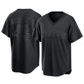 Fenge B.Red Sox #49 Tim Wakefield Player Black T-shirt Home Game Stitched Jerseys