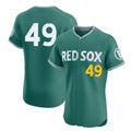Fenge B.Red Sox #49 Tim Wakefield Player Green City Connect Limited Elite Home Game Stitched Jerseys