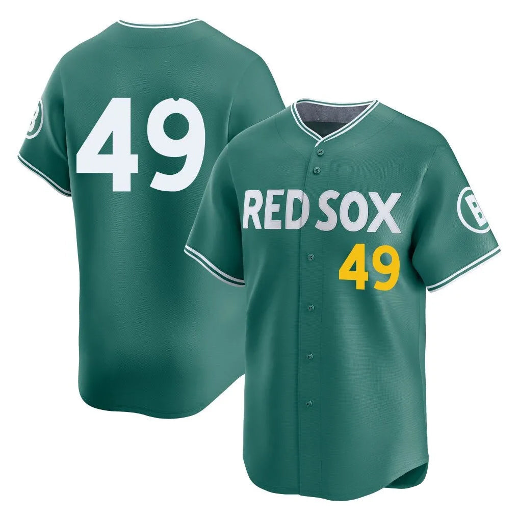 Fenge B.Red Sox #49 Tim Wakefield Player Green City Connect Limited Home Game Stitched Jerseys