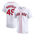 Fenge B.Red Sox #49 Tim Wakefield Player White Limited Elite Home Game Stitched Jerseys