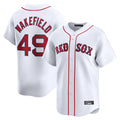 Fenge B.Red Sox #49 Tim Wakefield Player White Limited Home Game Stitched Jerseys