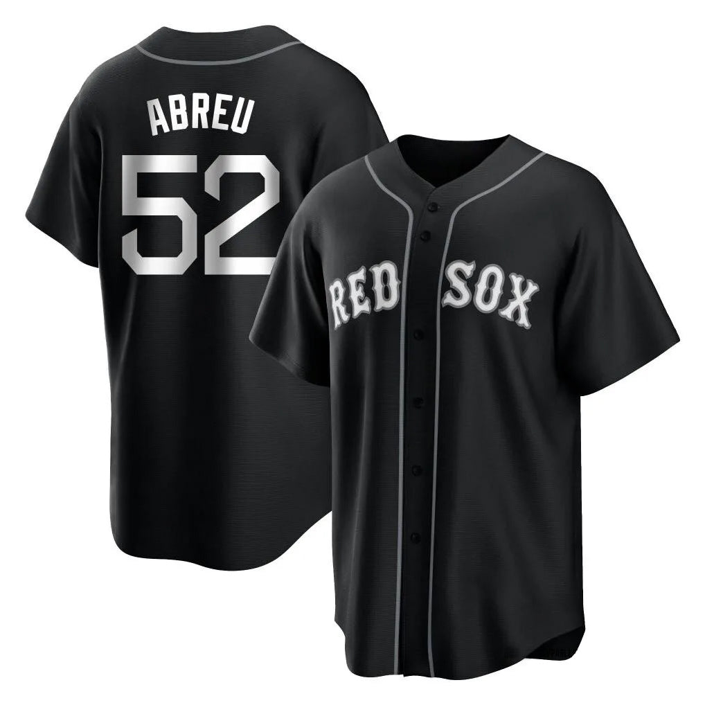 Fenge B.Red Sox #52 Wilyer Abreu Player Black Home Game Stitched Jerseys