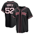 Fenge B.Red Sox #52 Wilyer Abreu Player Black Out Home Game Stitched Jerseys
