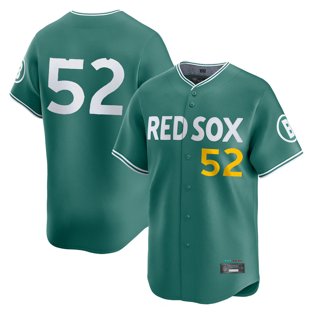 Fenge B.Red Sox #52 Wilyer Abreu Player Green City Connect Limited Home Game Stitched Jerseys