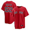 Fenge B.Red Sox #52 Wilyer Abreu Player Red Home Game Stitched Jerseys