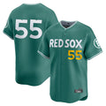 Fenge B.Red Sox #55 Ranger Su¡§¡érez Player Green City Connect Limited Home Game Stitched Jerseys